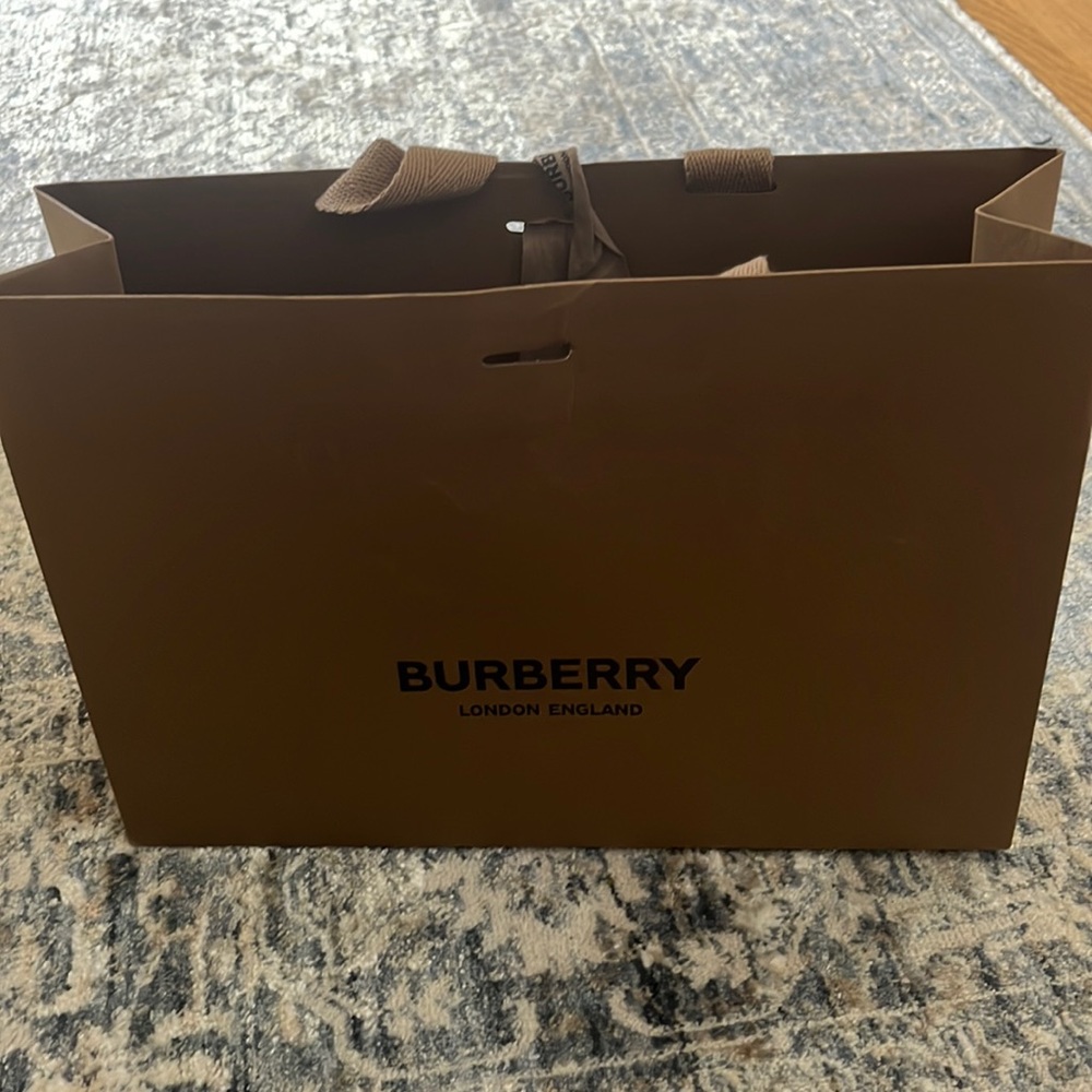 Burberry bag. Small. About 6x12 inches.